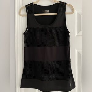 Head Black Mesh Tank Top